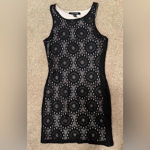 Forever 21 black lace dress size M